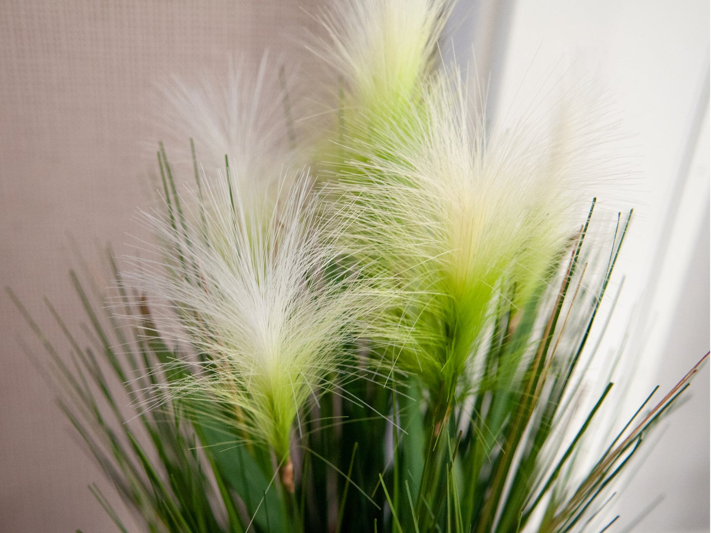 Feather grass, artificial, white, 60cm