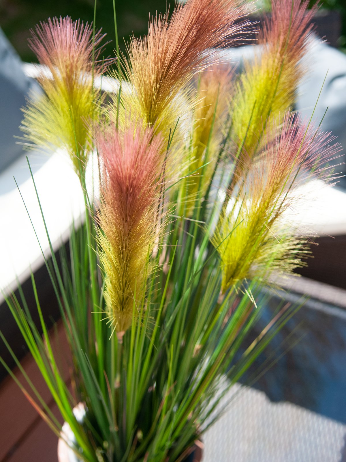 Feather grass, artificial, rosé, 90cm