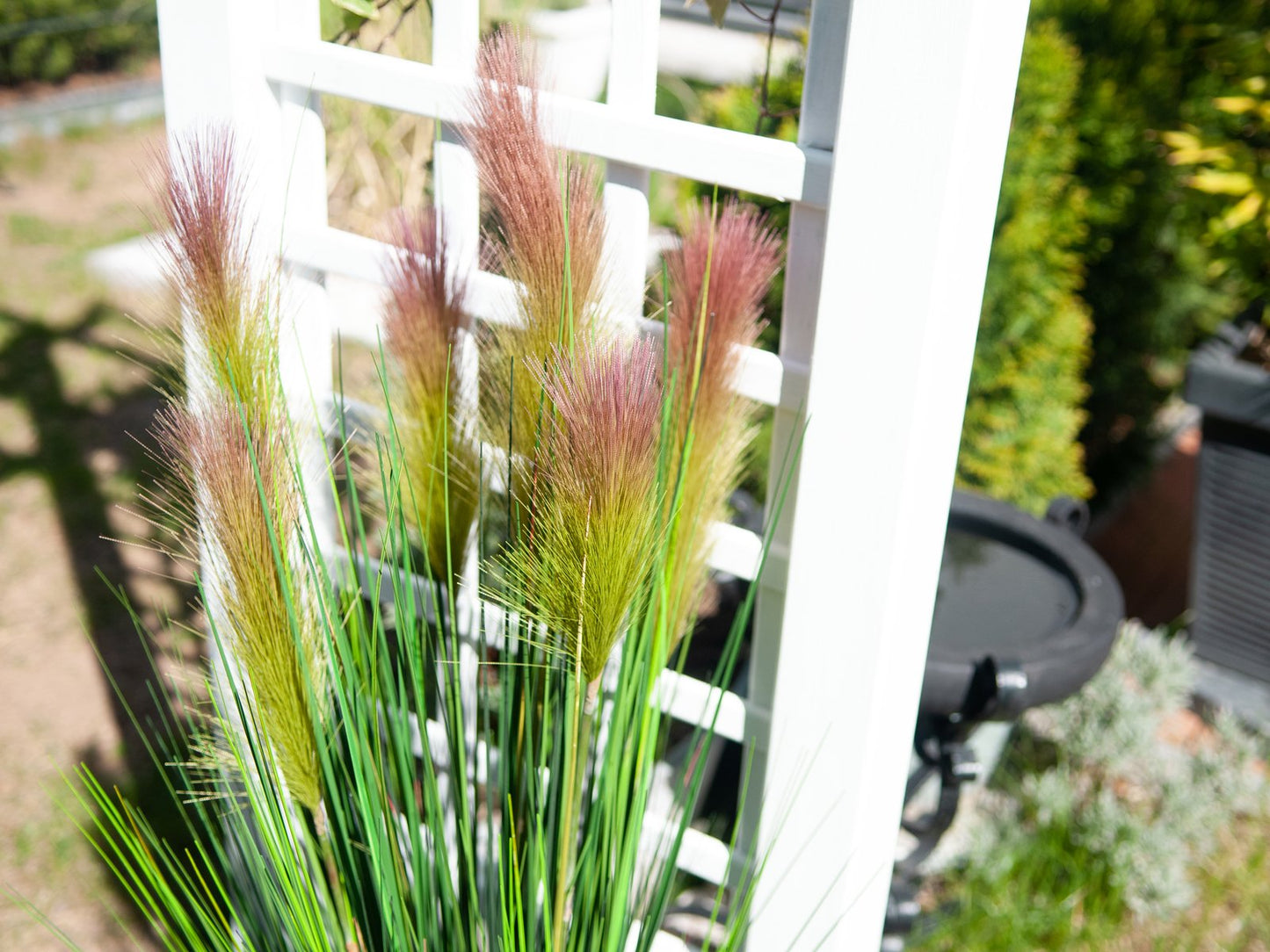 Feather grass, artificial, rosé, 90cm