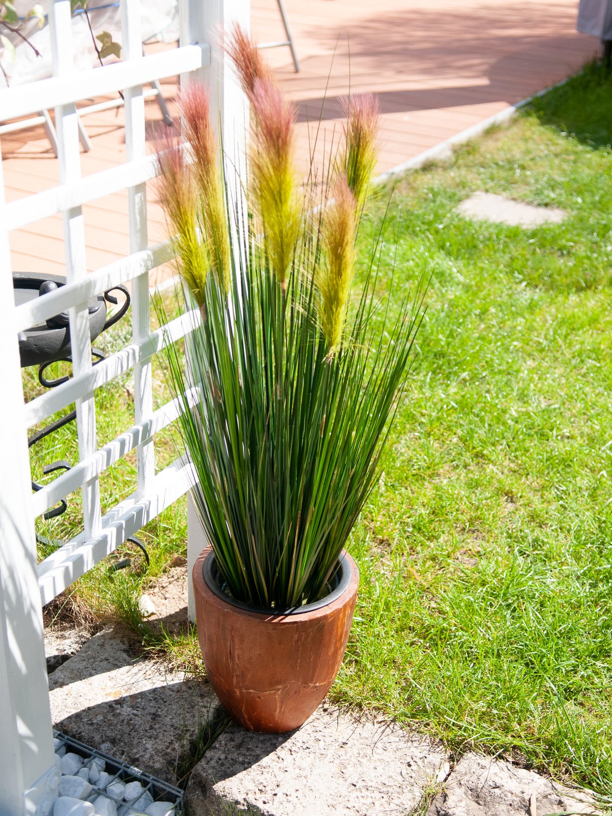 Feather grass, artificial, rosé, 90cm