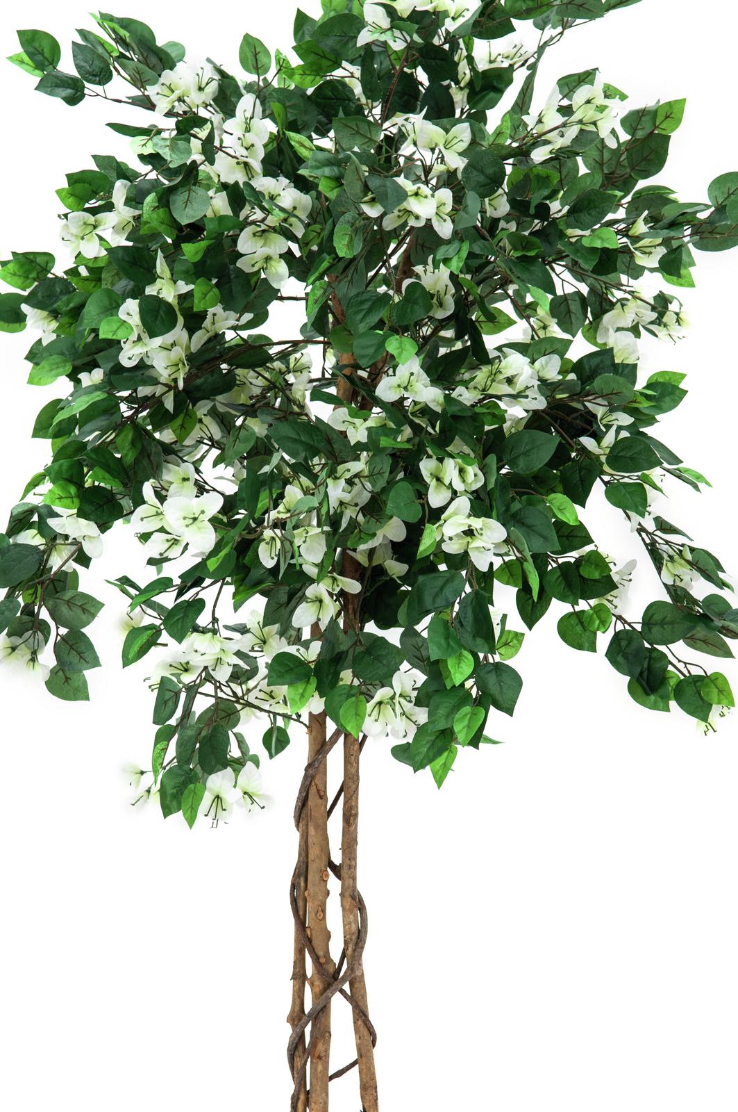 Bougainvillea, artificial plant, white, 150cm