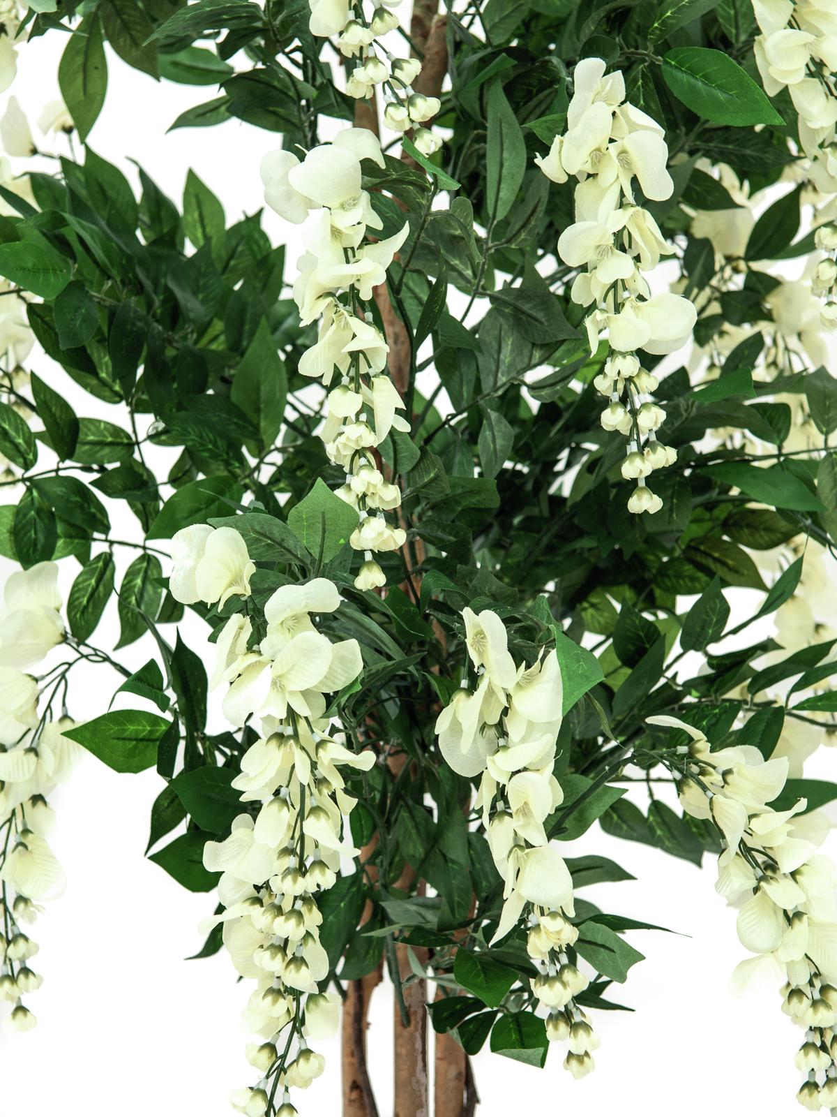 Wisteria, artificial plant, white, 150cm