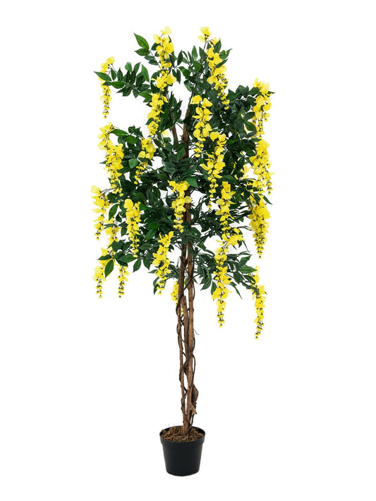 Wisteria, artificial plant, yellow, 150cm