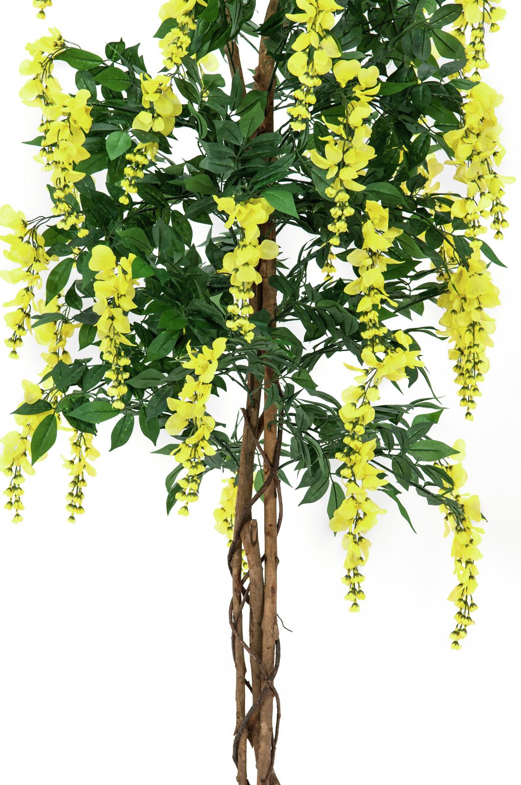 Wisteria, artificial plant, yellow, 150cm