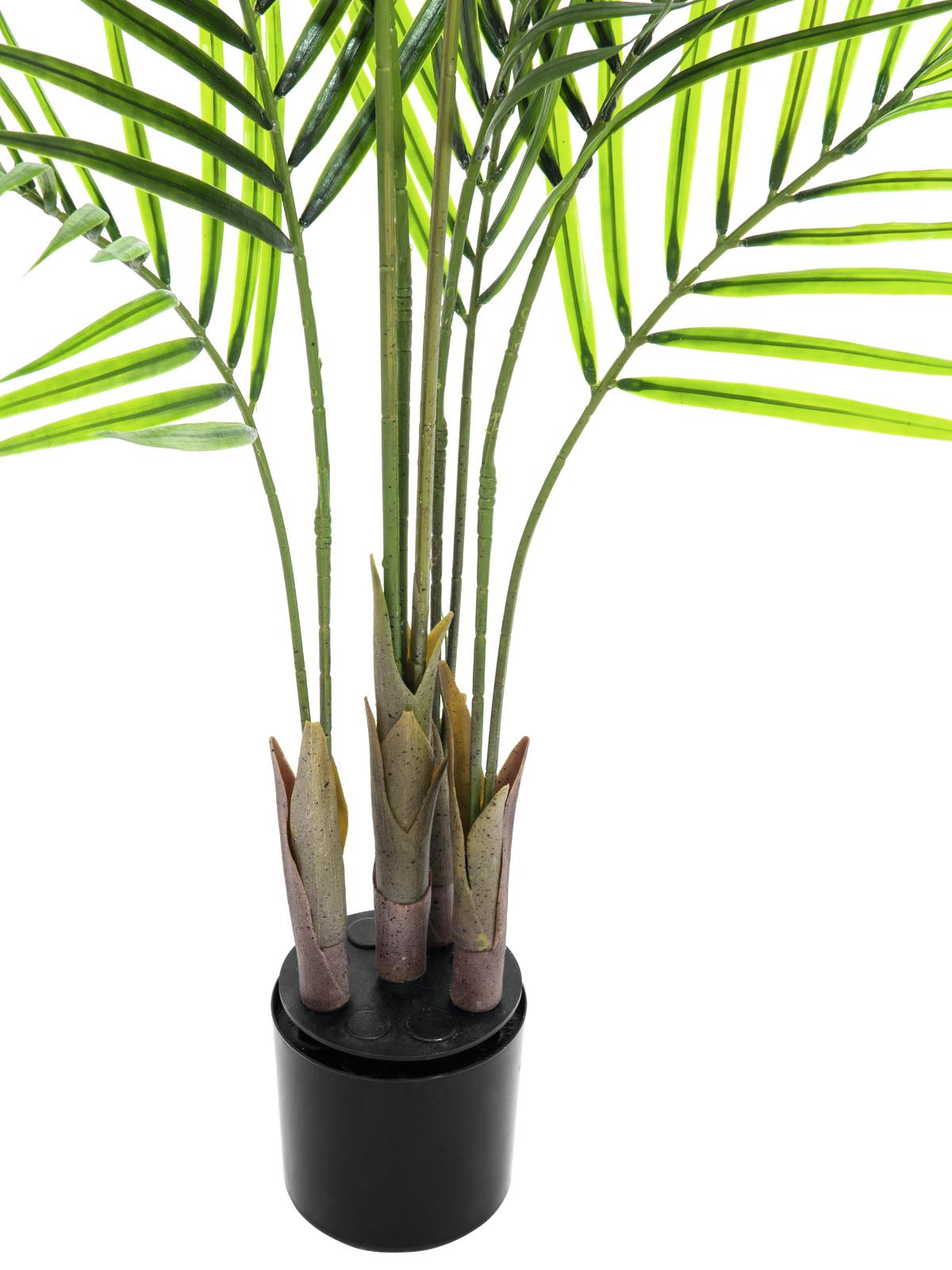 Areca palm with big leaves, artificial plant, 125cm