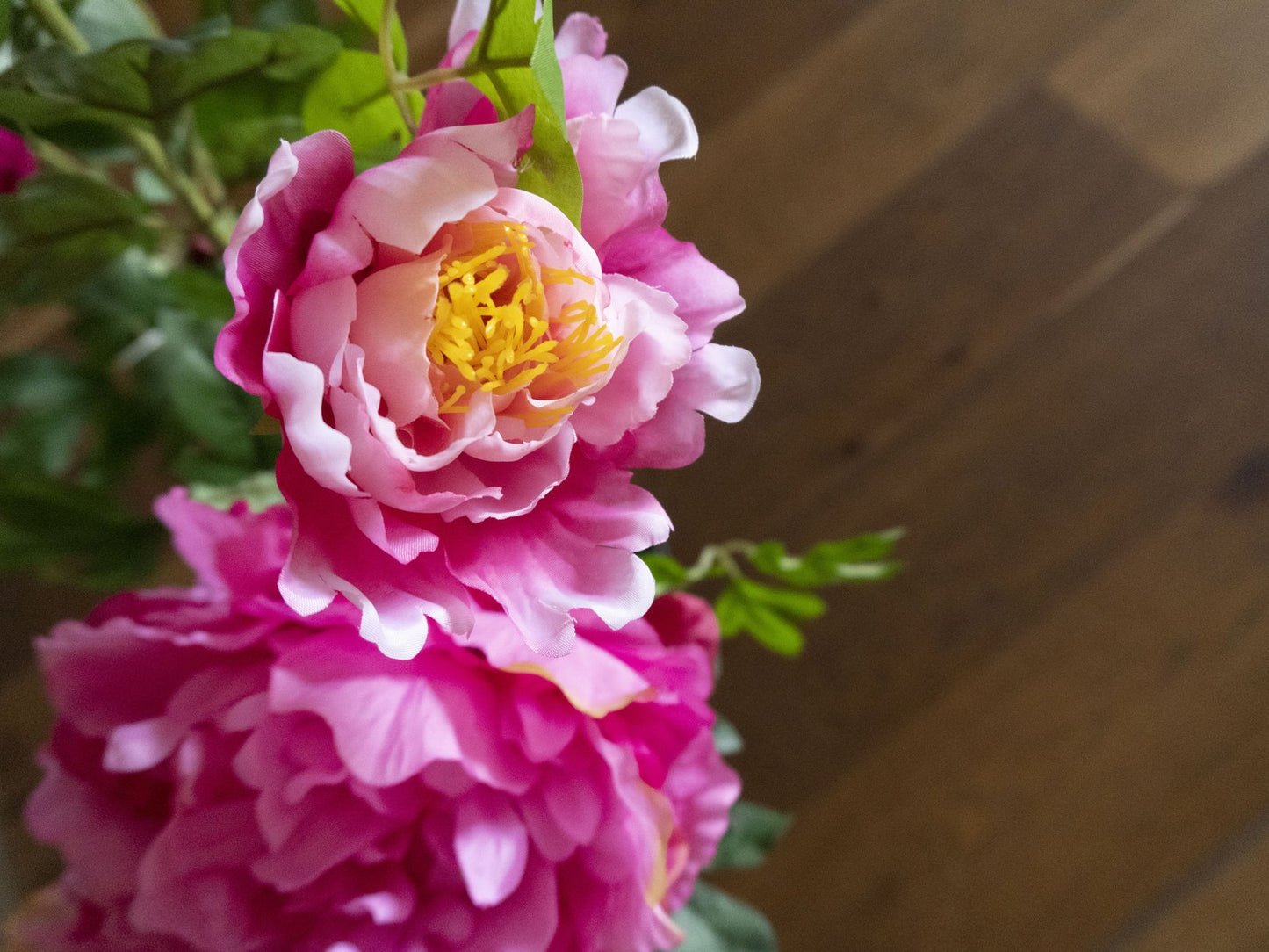 Peonies, rose, artificial plant, 90cm