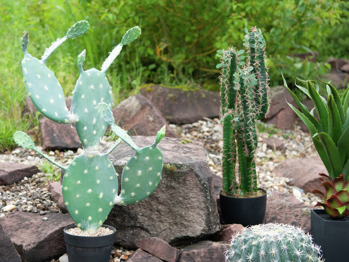 Nopal cactus, artificial plant, 76cm