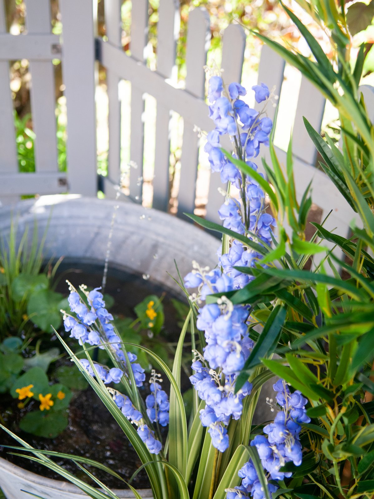 Bellflower, artificial flower, purple, 105cm