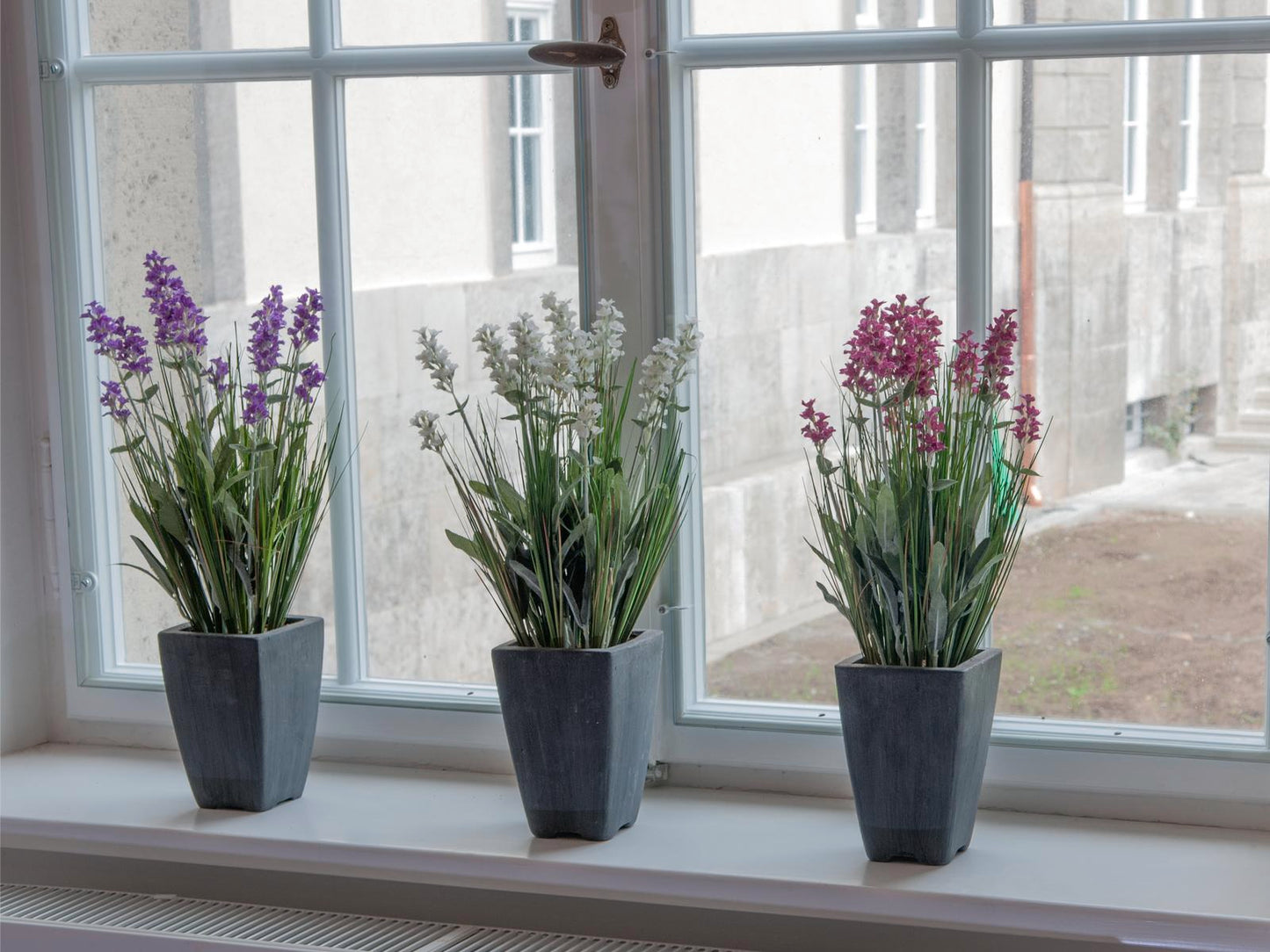 Lavender, artificial plant, purple, in pot, 45cm