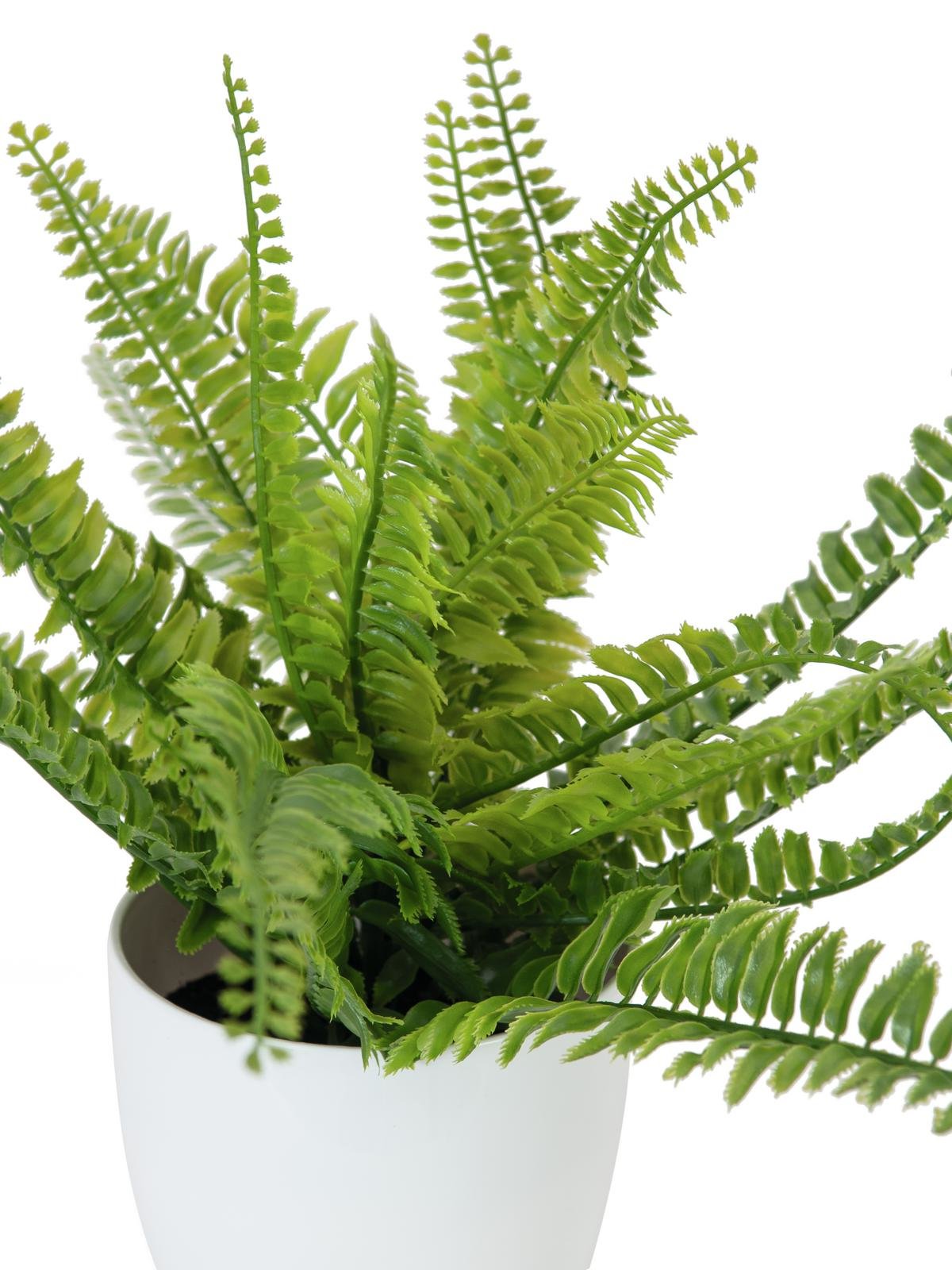 Fern bush in pot, artificial plant, 62 leaves, 48cm