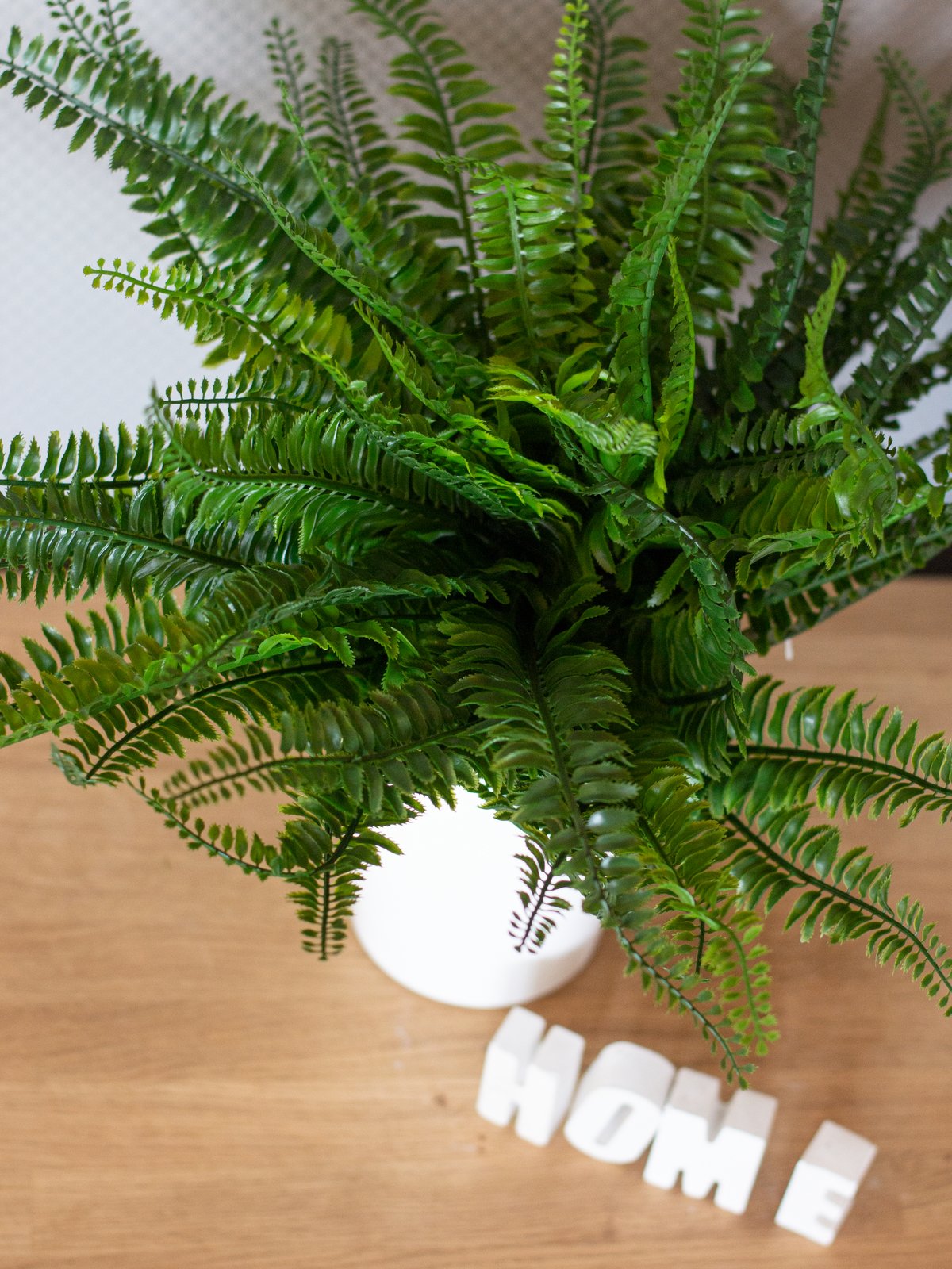 Fern bush in pot, artificial plant, 62 leaves, 48cm