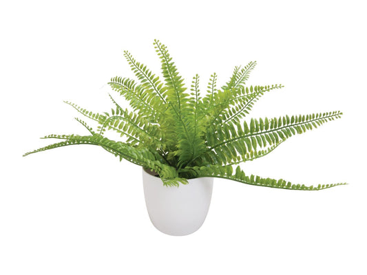 Fern bush in pot, artificial plant , 26 leaves, 27cm